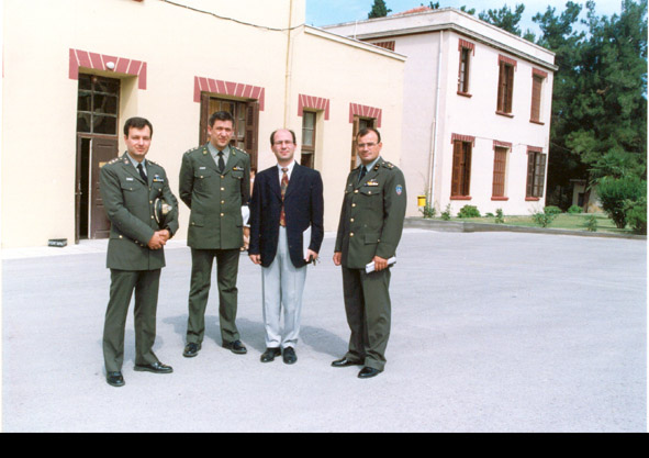 Dr. Theodore Liolios with his students at the Special Weapons & Special Operations Chair of the Hellenic Army War College.